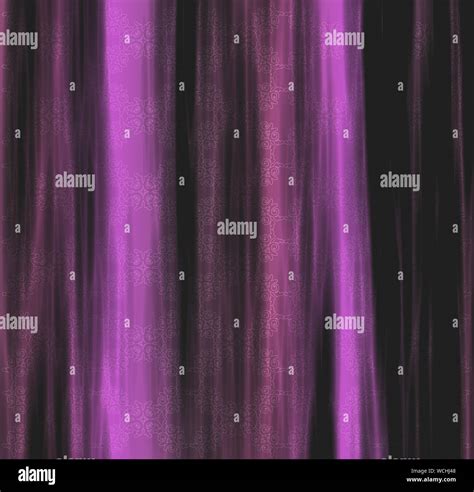 Vintage purple satin curtains with pattern background Stock Photo - Alamy