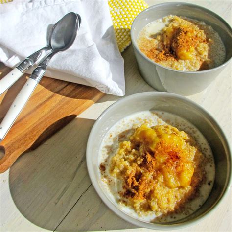 Go Organic 🍎 Coconut Quinoa Porridge With Caramelised Banana Go Organic 🍎