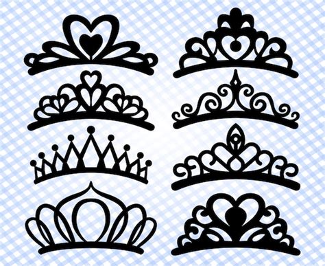 Tiara Svg Tiara Svg Files Tiara Cut Files Princess Crown Svg Etsy