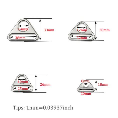 Triangle Ring Buckle Adjuster Triangle With Bar Swivel Clip D Dee Ring Buckle Cast Snaps Tools