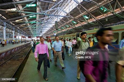 Chhatrapati Shivaji Railway Station Terminus Area Photos and Premium ...