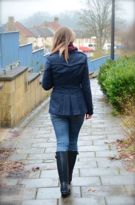 My Navy Hunter Wellies Outfit Raindrops Of Sapphire Hunter Wellies