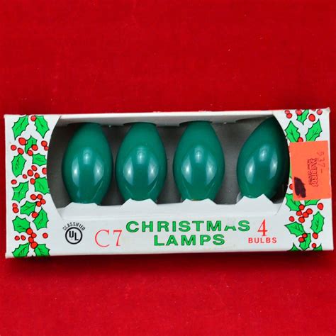 Vintage Green Northern Lights Christmas Candelabra Replacement Bulbs C