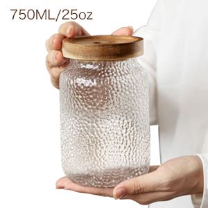 NUTRIUPS Aufbewahrungsgläser mit Deckel by Glass Jar 350 500 750ml