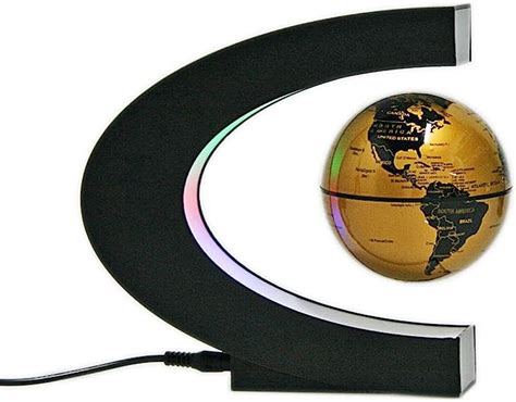 Amazon Senders Floating Globe With Led Lights C Shape Magnetic