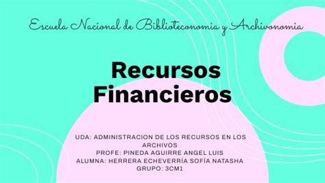 RECURSOS FINANCIEROS