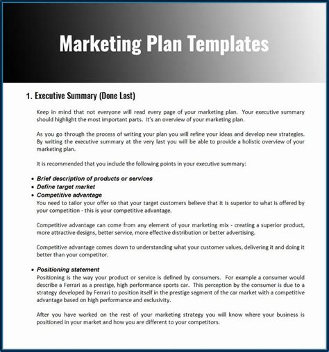 Marketing Strategy Plan Template Free - Template 2 : Resume Examples #qeYzJwE5Y8