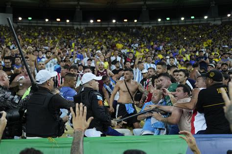 Incidentes en Maracaná durante el partido que Argentina ganó 0 1 a