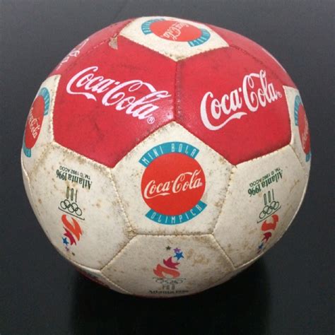 Mini Bola Coca Cola anos 90 Olimpíadas Atlanta 1996 raridade