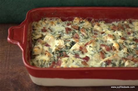 This Gluten Free Low Carb Trim Healthy Mama S Chicken Bacon Caesar Casserole Is Great When