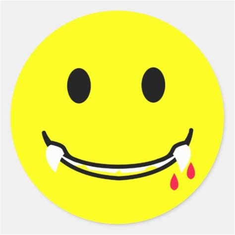 Tasty Smiley Face Stickers Zazzle