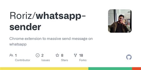 GitHub Roriz Whatsapp Sender Chrome Extension To Massive Send