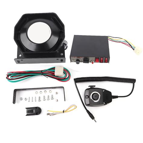 DC12V 200W Sound Loud Car Warning Alarm For Police Fire Siren Horn PA