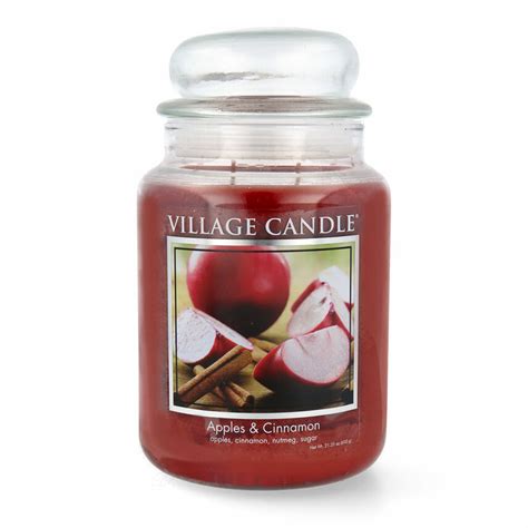 Village Candle Apples Cinnamon Duftkerze Großes Glas 602 g