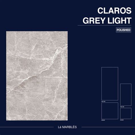 Jual Le Marbles Marble Tile Claros Grey Light Polished X