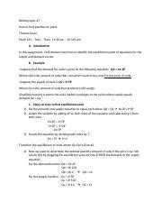 Thomas Doan Math Writing Assignment Part 1 Docx Writing Topic 7 How