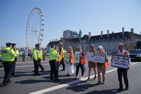 Three Just Stop Oil Protesters Arrested In London Under Section 12