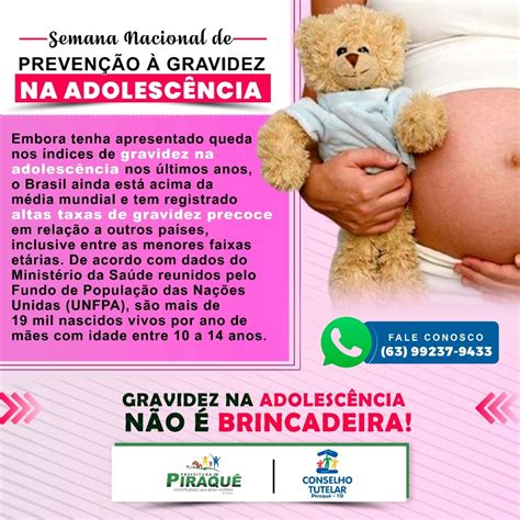 Semana Nacional De Prevenção Da Gravidez Na Adolescência Prefeitura