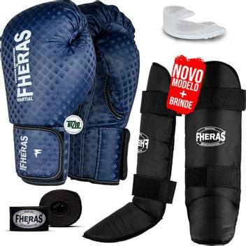 Kit Muay Thai Luva De Boxe Prisma Bandagem Bucal Freestyle Fheras