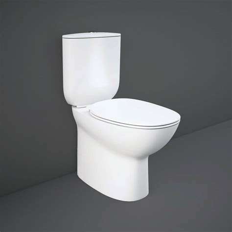 Rak Morning Fully Back To Wall White Rimless Close Coupled Wc Pack With