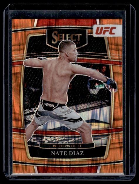 Panini Select Ufc Nate Diaz Orange Flash Prizm B Ebay