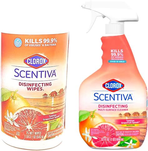 Amazon Scentiva Clorox Disinfecting Multi Surface Cleaner Spray