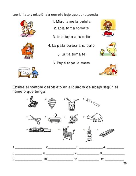 Aprendiendo A Leer 1er Grado Práctica De Escritura A Mano Aprendo A Leer Actividades De