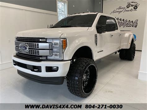 2017 Ford F 350 Super Duty Platinumsolddiesel Lifted Low Mileage Crew