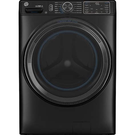 Ge 5 0 Cu Ft Smart Front Load Washer In Carbon Graphite With Steam Ultrafresh Vent System And