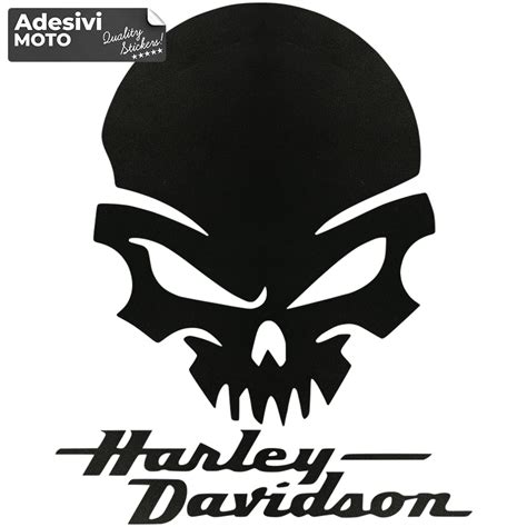 Skull Harley Davidson Sticker Fuel Tank Fender Helmet Adesivi Moto