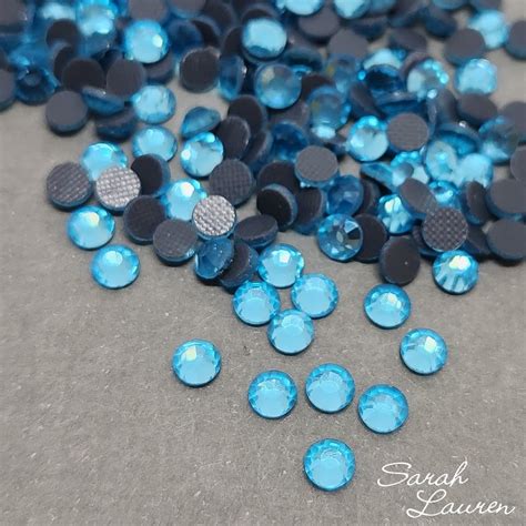 DMC Hot Fix Rhinestones Aquamarine Hot Fix Crystals Sarah Lauren