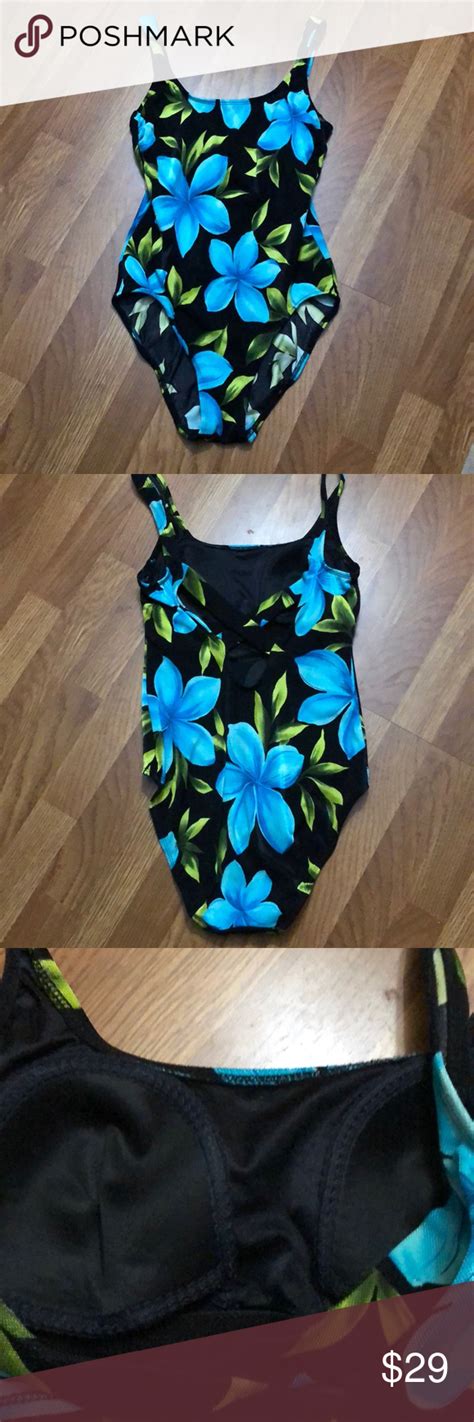 Longitude One Piece Swimsuit Sz 12 Euc One Piece Swimsuit Swimsuits