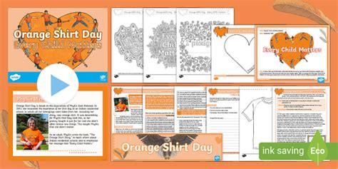 Free Orange Shirt Day Activity Pack Grades Twinkl