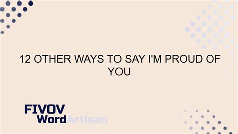 12 Other Ways To Say Im Proud Of You