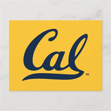 UC Berkeley Cal Logo Blue Postcard | Zazzle