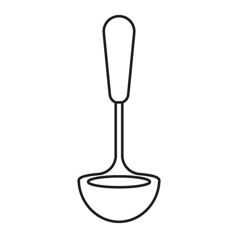 Ladle Icon Vector Vector Art At Vecteezy