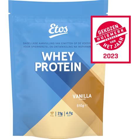 Etos Whey Protein Eiwitpoeder Vanille Gr Gr Etos