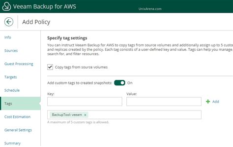 Veeam Backup For Aws Create The Ec2 Backup Policy Unixarena