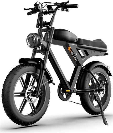 Movcan 750w Electric Bike For Adult 20 Fat Tire Off Road Ebike 48v 156ah Removable Battery