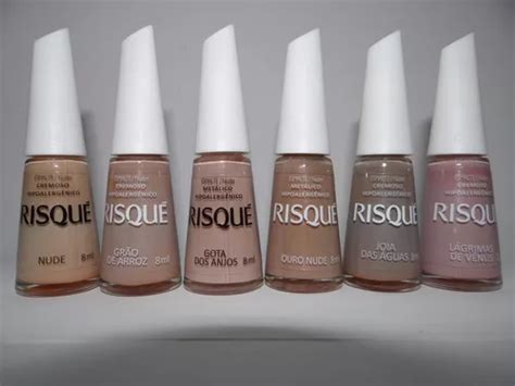 Kit Esmaltes Risqu Nude Lan Amento Cole O Parcelamento Sem Juros