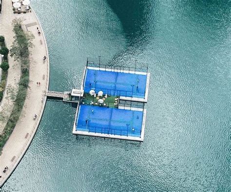 Dubai S First Floating Padel Court Padelx Secret Dubai