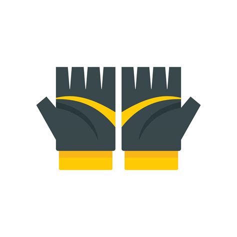 Bike Gloves Icon Flat Style Vector Art At Vecteezy