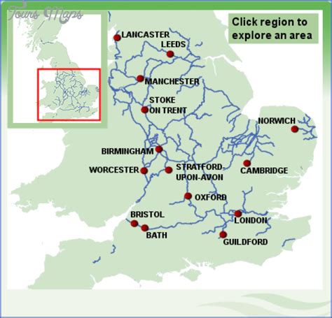 √ Canal System Lancaster Canal Map