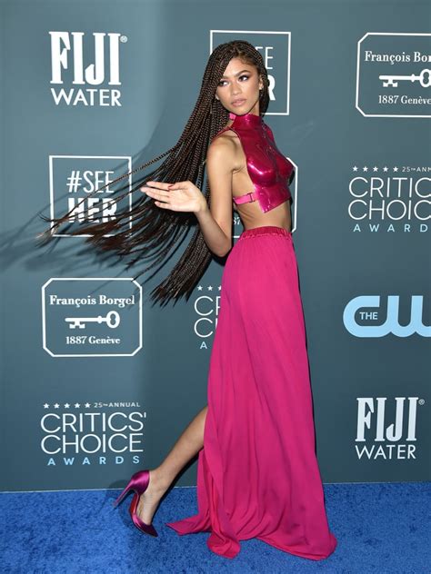 Zendaya At The 2020 Critics Choice Awards Best Hair And Makeup At