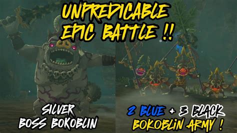 Silver Boss Bokoblin Vs Bokoblin Army Epic Battle The Legend Of