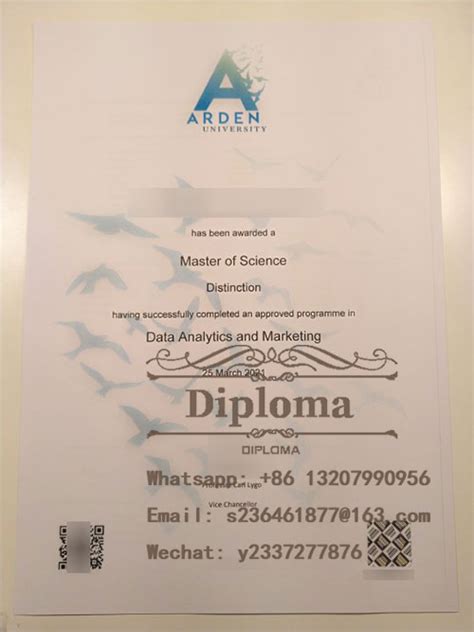 Get Arden University Master Of Science Fake Diploma Quickly Buy Fake