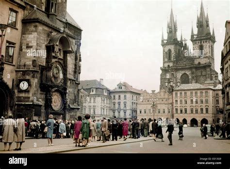 The Old Town Square In Prague Stock Photo Alamy