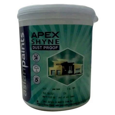 Asian Paints Apex Shyne Dust Proof Exterior Emulsion 20L 1 Ltr At Rs