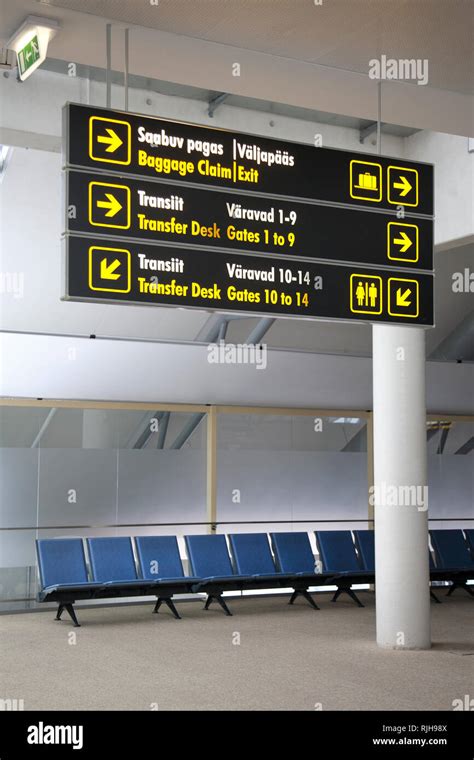 Airport Directional Signs Stock Photo - Alamy