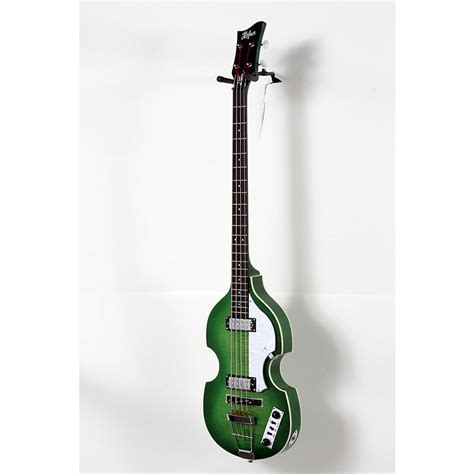 Hofner Igntion Ltd Violin Electric Bass Guitar Level 2 70s Green 888366006146